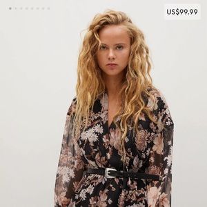 Fall floral dress - never worn